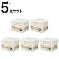 泡立ちがよい毎日とりかえスポンジ (30個入り アイボリー) 5点セット