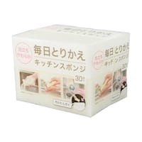 泡立ちがよい毎日とりかえスポンジ (30個入り アイボリー)
