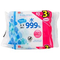 水99.9%ウエットシート(65枚×3個パック)