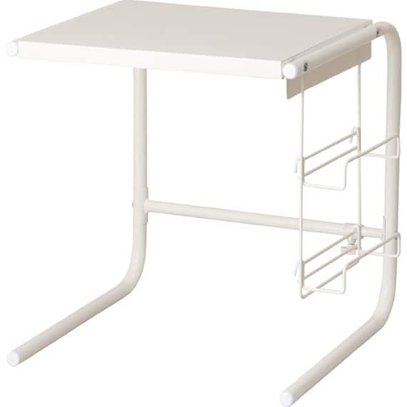 ラップホルダー付き 伸縮レンジ上ラック(ER-4464 ホワイト) 3枚目画像