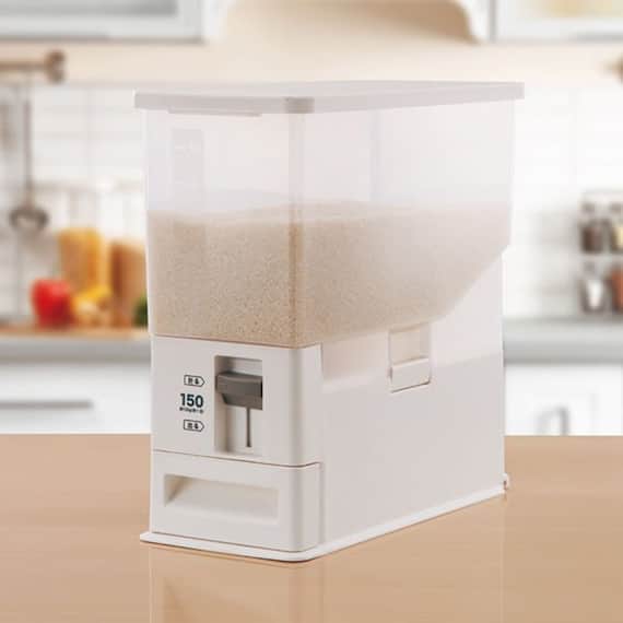 計量米びつ ホワイト 計量単位1合(SS-12kg) 1枚目画像