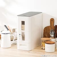 計量米びつ ホワイト 計量単位0.5合(HG-6kg)