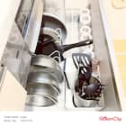 伸縮ざるボウルフライパンスタンド 幅46~86cm(ZF-860) 10枚目画像