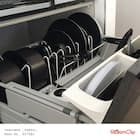 伸縮ざるボウルフライパンスタンド 幅46~86cm(ZF-860) 11枚目画像