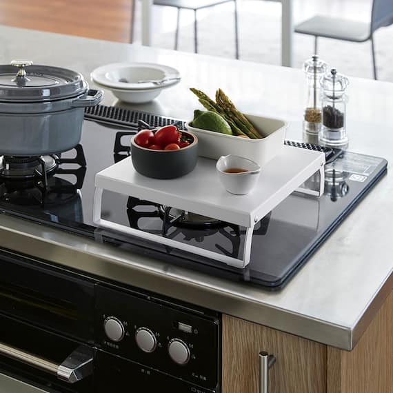 折り畳みガスコンロカバー(9493 ホワイト) 1枚目画像