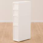 中身が隠せる スリムストッカー 4段(マルチ分割) 4枚目画像