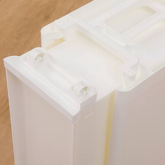 中身が隠せる スリムストッカー 4段(マルチ分割) 9枚目画像