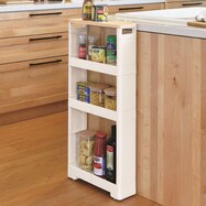 軽くて組立簡単 スリムラック ウッド(4段)