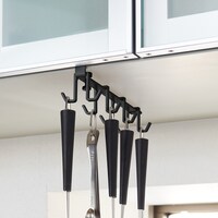 戸棚下キッチンツールフック(FLAT ブラック)