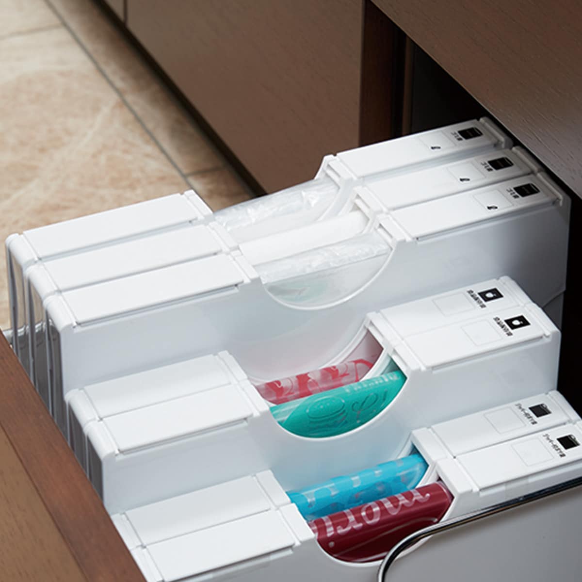 ☆ニトリ☆マグネットごみ袋ホルダーS,L3個セット☆まとめ買いお安くします☆ 磁石でくっつくゴミ袋＆保存袋ホルダー(L K133) | ニトリネット公式