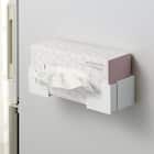 マグネットつき伸縮ボックスホルダー(ホワイト KS79) 1枚目画像