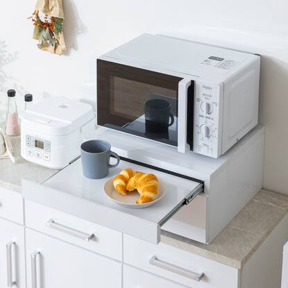 レンジ下収納スライドテーブル(WH)通販 | ニトリネット【公式】 家具  