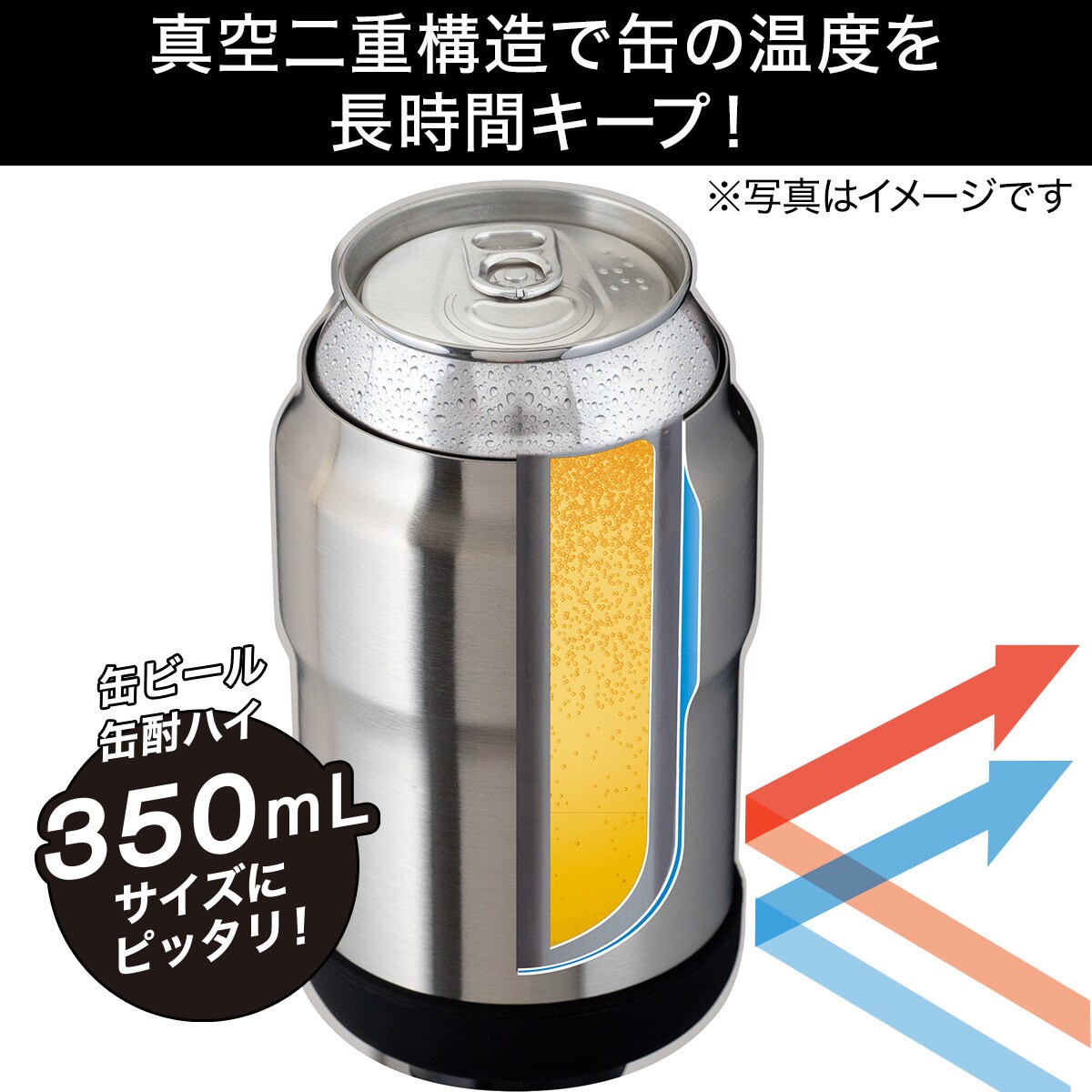 缶ホルダー　350ml用　2体　FABRIQUE EN CHINA