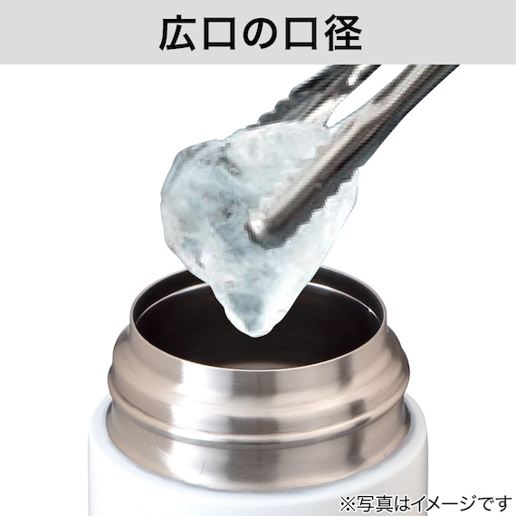 ステンレスワンタッチボトル(520ml WH) 3枚目画像