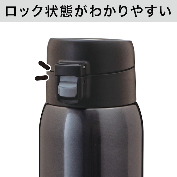 ステンレスワンタッチボトル(770ml DGY) 5枚目画像