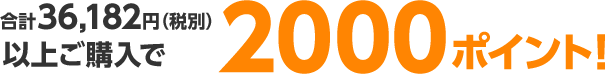 2000ポイント