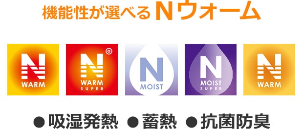 機能性が選べるNウォーム