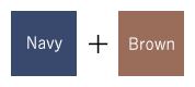 Navy + Brown