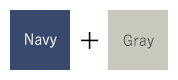 Navy + Gray
