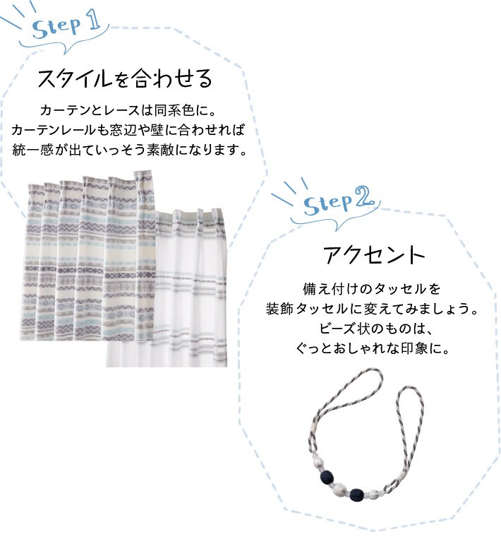 コーディネートのステップ