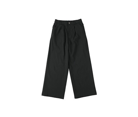 色褪せしにくい黒パンツワイド