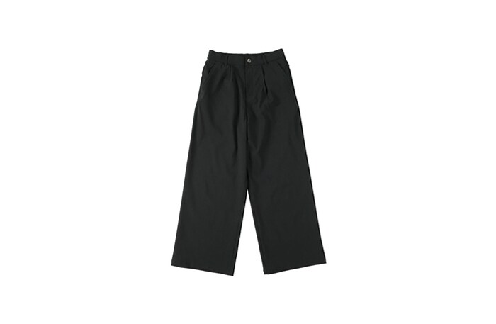 色褪せしにくい黒パンツワイド