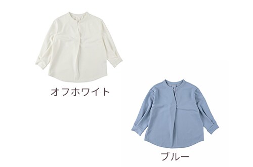カットジョーゼットスキッパーブラウス M L