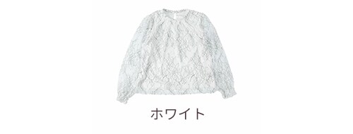 縁取りレースブラウス F