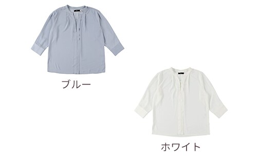 比翼見えスキッパーブラウス M L