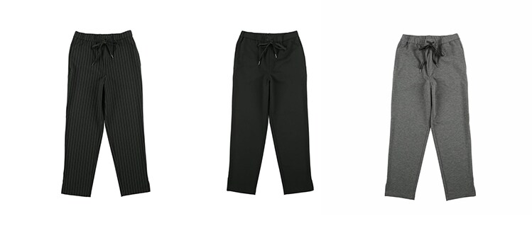 ポンチドロストテーパードパンツ