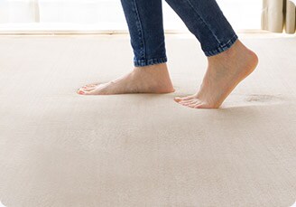 毛足が長すぎず、もっちりとした手触り。