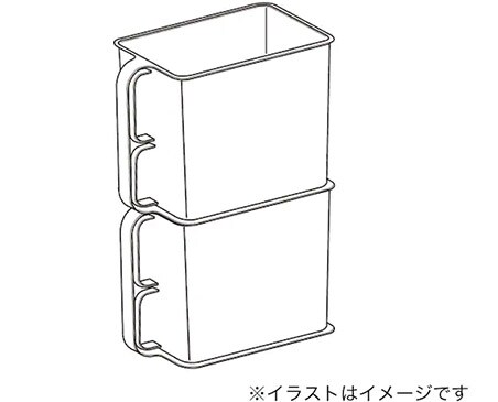 同じサイズのストッカーは上下に重ねることができます。
