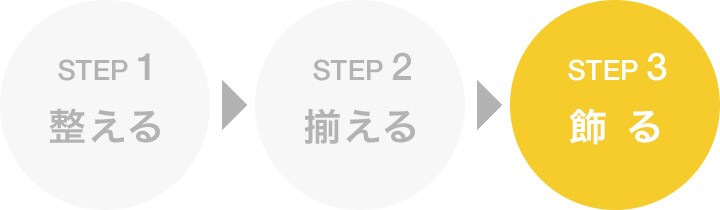 STEP 3 飾る