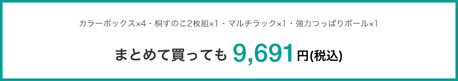 まとめて買っても9,691円(税込み)