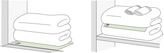 押し入れ内のふとんの収納にも