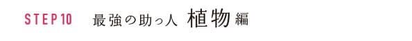 STEP10 最強の助っ人 植物編