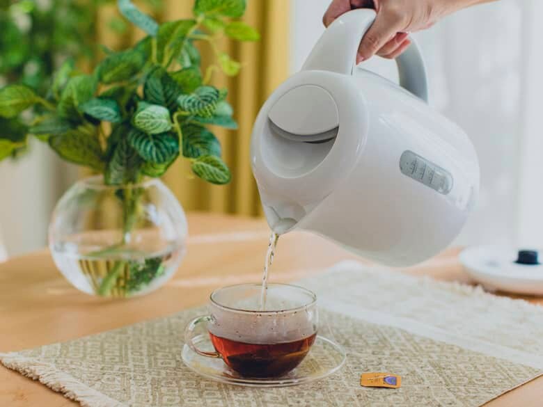 電気ケトル 耐熱ガラスカップ&ソーサー(300ml)