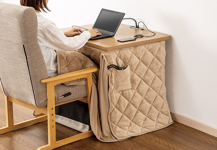 ナチュラルネイビー ニトリ デスクこたつ(※チェアーは別出品) - 通販