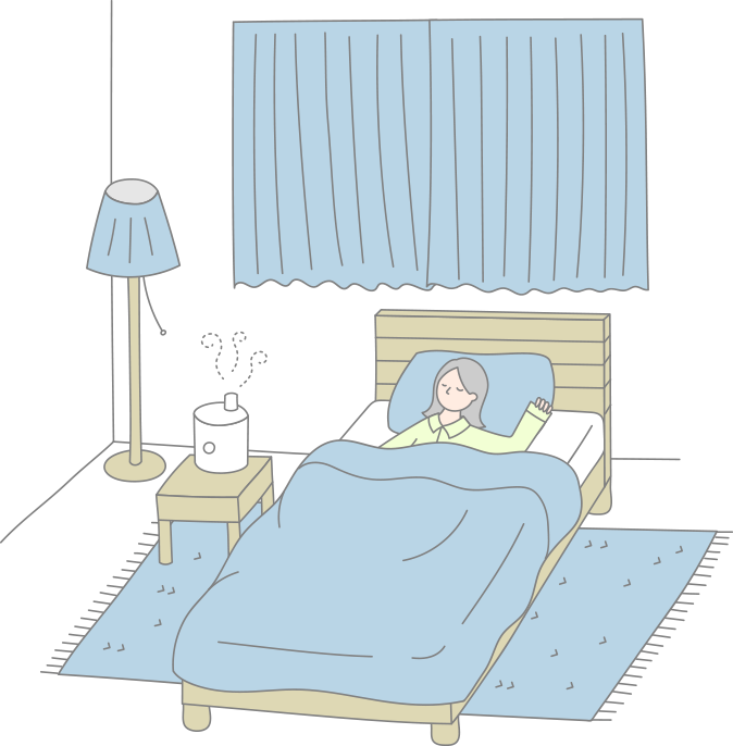 スッキリ目覚め、よりよい自分と出会うためには、就寝時の5つの感覚=「睡眠五感」が深く関係します。五感が心地よい環境が整うと、心身が徐々におやすみモードになり、「ストンと眠って朝まで熟睡」という睡眠シナリオを作ることができます。