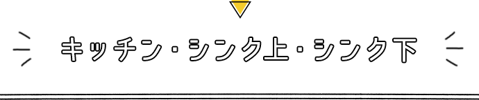 キッチン・シンク上・シンク下