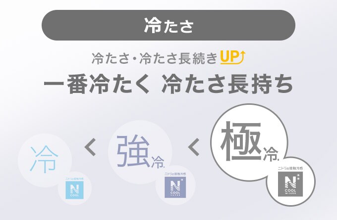 冷たさ　もちもち感UP！定番よりもっと冷たい