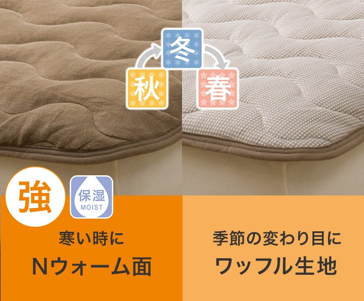 両面使える 敷きパッド（Ｎウォーム スーパー）