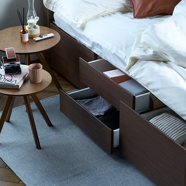1台2役の家具で、オンオフを切り替え。 Bedroom 03
