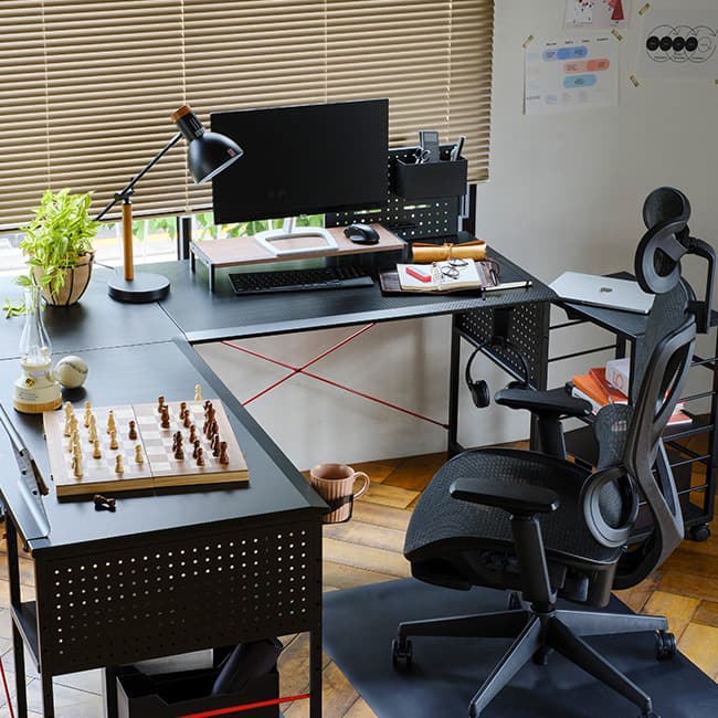 1台2役の家具で、オンオフを切り替え。 Dining room 01