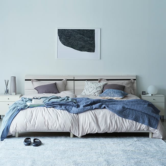 掃除がしやすい家具で、楽にキレイに Bedroom 01