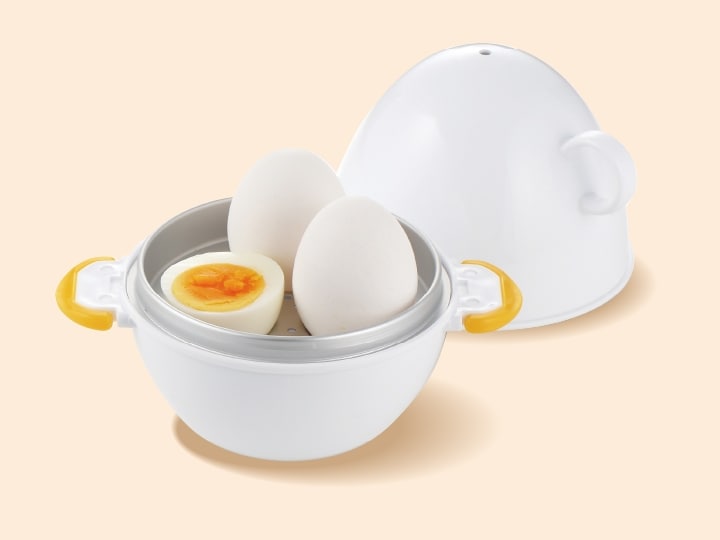 調理も簡単で水をいれて電子レンジで調理するだけ。忙しい朝にもぴったりの時短グッズです。