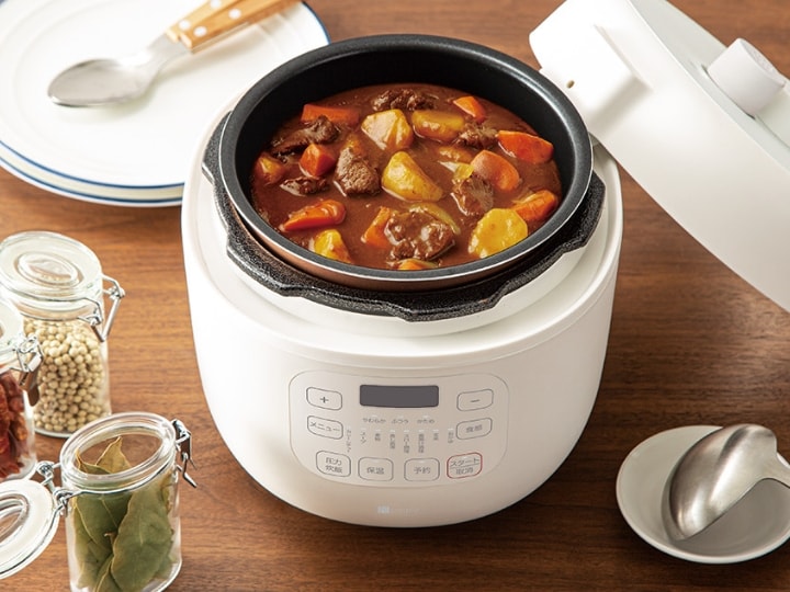 手軽に時間をかけず、料理をつくりたい!そんなときは「電気圧力鍋」を活用しましょう