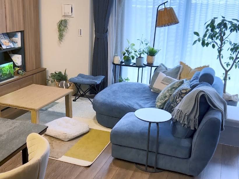 【ニトリスタッフのお部屋】カラーコーディネートで癒しと趣味が楽しめるナチュラルモダンな空間