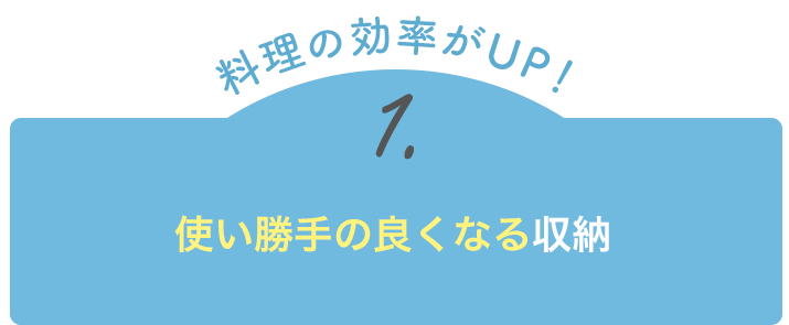 【料理の効率がUP！】1.使い勝手重視のキッチン周りに置ける収納
