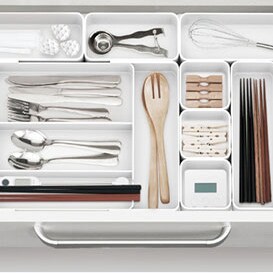 【引出しの整理に!】〈整理トレー〉Nブラン
